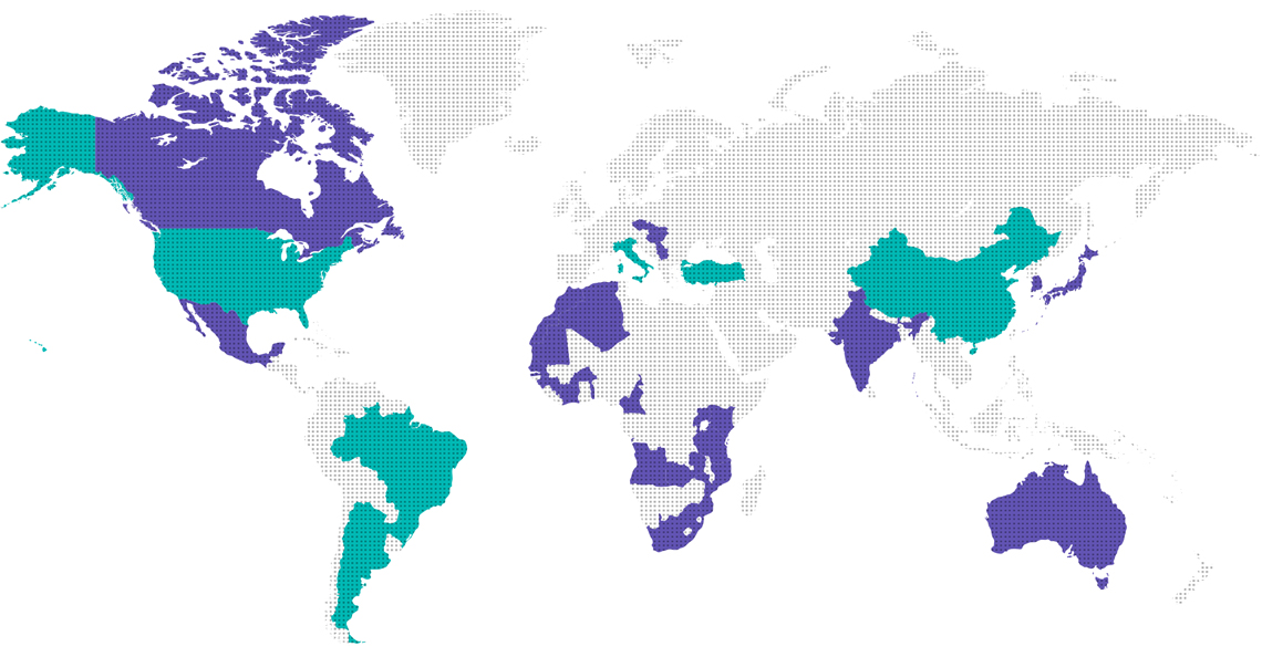 Fidis services distribution map